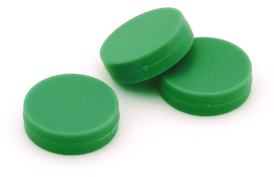 Molded Thermogreen&#174; LB-2 Septa, solid discs diam. 11.5&#160;mm, pkg of 250&#160;ea