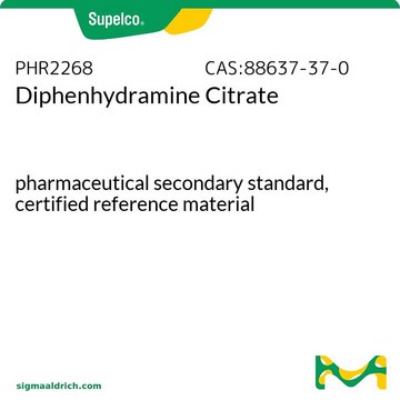 Diphenhydramine Citrate pharmaceutical secondary standard, certified reference material