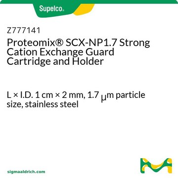 Proteomix&#174; SCX-NP1.7 Strong Cation Exchange Guard Cartridge and Holder L × I.D. 1&#160;cm × 2&#160;mm, 1.7&#160;&#956;m particle size, stainless steel