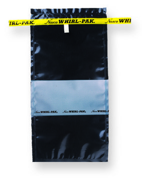 Whirl-Pak&#174; Black Bag 118&#160;mL capacity(4 oz), W × L × thickness 7.5&#160;cm × 18.5&#160;cm × 0.064&#160;mm