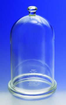 Pyrex&#174; bell jar with knob O.D. × H 222&#160;mm × 425&#160;mm