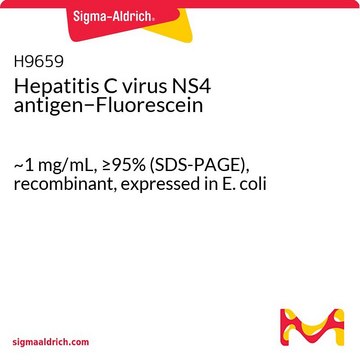 Hepatitis C virus NS4 antigen&#8722;Fluorescein ~1&#160;mg/mL, &#8805;95% (SDS-PAGE), recombinant, expressed in E. coli