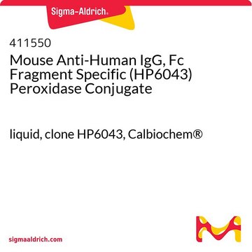 Mouse Anti-Human IgG, Fc Fragment Specific (HP6043) Peroxidase Conjugate liquid, clone HP6043, Calbiochem&#174;