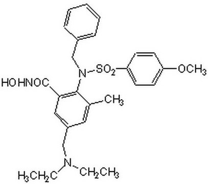 MMP-9抑制剂I MMP-9 Inhibitor I, CAS 1177749-58-4, is a cell-permeable, potent, and reversible MMP-9 Inhibitor (IC&#8325;&#8320; = 5 nM). At high concentration inhibits MMP-1 (IC&#8325;&#8320; = 1.05 &#181;M) &amp; MMP-13 (IC&#8325;&#8320; = 113 nM).