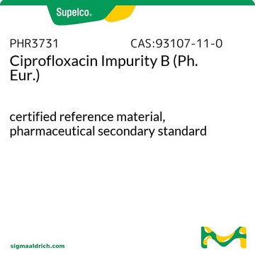 Ciprofloxacin Impurity B (Ph. Eur.) certified reference material, pharmaceutical secondary standard