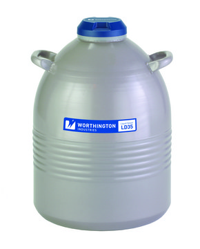 Worthington LD Series Liquid Nitrogen Dewars LD35, beaker style, capacity 35&#160;L