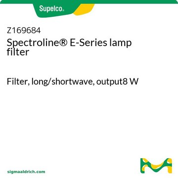 Spectroline&#174; E 系列灯滤光片 Filter, long/shortwave, output8&#160;W