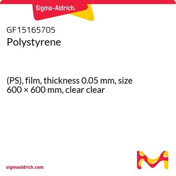 聚苯乙烯 (PS), film, thickness 0.05&#160;mm, size 600 × 600&#160;mm, clear clear