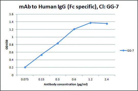 Anti-Human IgG (Fc specific) antibody, Mouse monoclonal clone GG-7, purified from&nbsp;hybridoma&nbsp;cell culture