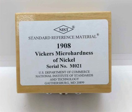 Vickers microhardness of nickel