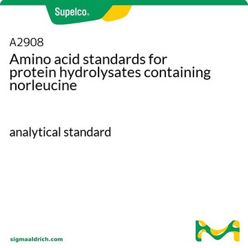 Amino acid standards for protein hydrolysates containing norleucine analytical standard