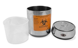 SP Bel-Art® Benchtop Disposal Can with motion sensor lid