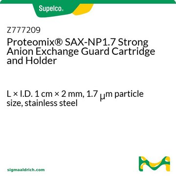 Proteomix&#174; SAX-NP1.7 Strong Anion Exchange Guard Cartridge and Holder L × I.D. 1&#160;cm × 2&#160;mm, 1.7&#160;&#956;m particle size, stainless steel