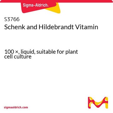 Schenk and Hildebrandt Vitamin 100&#160;×, liquid, suitable for plant cell culture