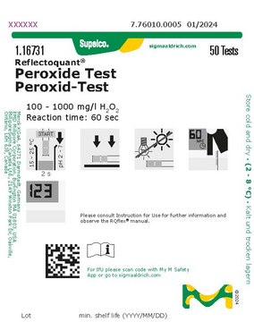 Peroxide Test reflectometric, 100-1000&#160;mg/L (H2O2), Reflectoquant&#174;