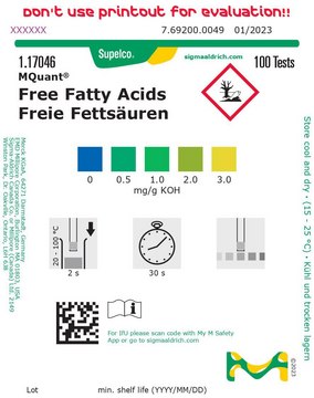 Free Fatty Acids colorimetric, MQuant&#174;