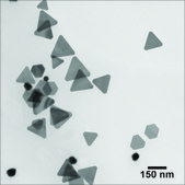 Silver nanoplates resonant wavelength, 950 nm, ~1 mg/mL (in water with 5 mM sodium borate buffer), PVP functionalized