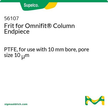 Frit for Omnifit&#174; Column Endpiece PTFE, for use with 10&nbsp;mm bore, pore size 10&#160;&#956;m