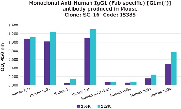 Monoclonal Anti-Human IgG1 (Fab specific) [G1m(f)] antibody produced in mouse clone SG-16, ascites fluid