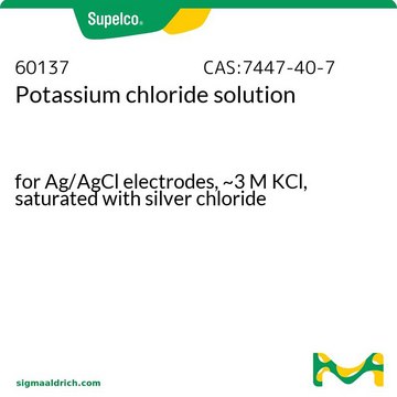 Potassium chloride solution for Ag/AgCl electrodes, ~3&#160;M KCl, saturated with silver chloride