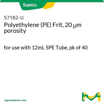 Polyethylene (PE) Frit, 20 &#956;m porosity for use with 12mL SPE Tube, pk of 40