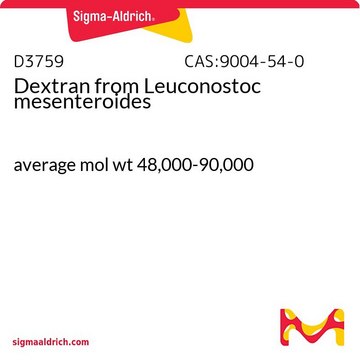 Dextran from Leuconostoc mesenteroides average mol wt 48,000-90,000