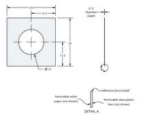 Grace Bio-Labs SecureSeal™ imaging spacer 1 well, diam. × thickness 13 mm × 0.12 mm