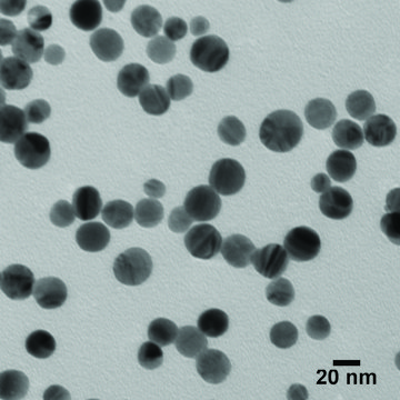 胶态银溶液 nanoparticles, 20&#160;nm particle size (TEM), 0.02&#160;mg/mL in aqueous buffer, contains sodium citrate as stabilizer