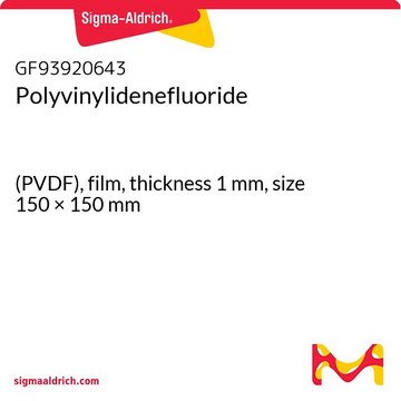 Polyvinylidenefluoride (PVDF), film, thickness 1&#160;mm, size 150 × 150&#160;mm