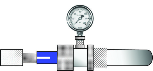 Q-Tube&#8482; Pressure Monitor 35 SS, pack of 1&#160;ea