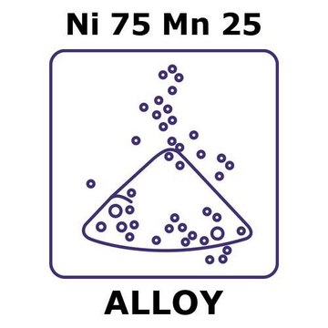 Nickel-manganese alloy, Ni75Mn25 powder, 45micron max. particle size, atomized, 200g