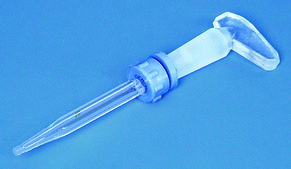 BRAND® burette stopcock Bistabil® straight stopcock for burette capacity 2-10, 25+50 mL, with spare key