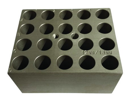 Block for digital dry bath and MyBlock&#8482; Holds 20 x 12-13 mm tubes