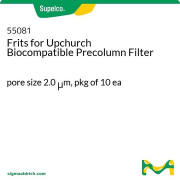 适用于 Upchurch 生物兼容的在线过滤器的筛板 pore size 2.0&#160;&#956;m, pkg of 10&#160;ea