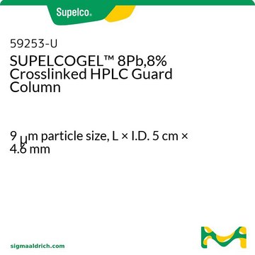 SUPELCOGEL&#8482; 8Pb,8% Crosslinked HPLC Guard Column 9&#160;&#956;m particle size, L × I.D. 5&#160;cm × 4.6&#160;mm