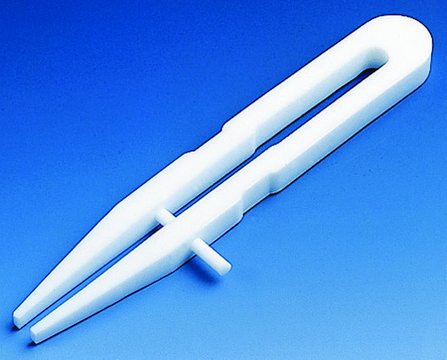 BRAND&#174; forcep with rectangular ends PTFE, L 100&#160;mm