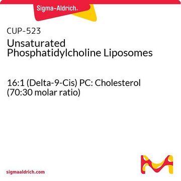 Unsaturated Phosphatidylcholine Liposomes 16:1 (Delta-9-Cis) PC: Cholesterol (70:30 molar ratio)