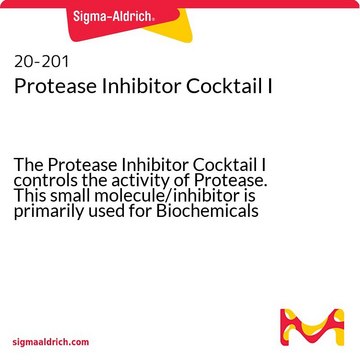 蛋白酶抑制剂混合物I The Protease Inhibitor Cocktail I controls the activity of Protease. This small molecule/inhibitor is primarily used for Biochemicals applications.