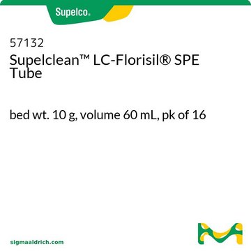 Supelclean&#8482; LC-Florisil&#174; SPE Tube bed wt. 10&#160;g, volume 60&#160;mL, pk of 16