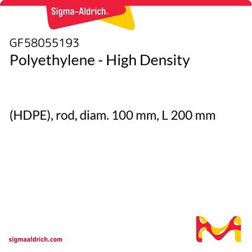 Polyethylene - High Density (HDPE), rod, diam. 100 mm, L 200 mm