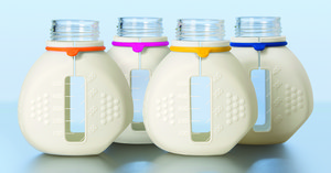 DURAN® TILT Light Shield white silicone, includes GL 56 bottle tags