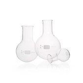Duran® Round Bottom Flask wide neck, WITH BEADED RIM
