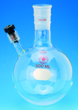 Ace round-bottom flask with threaded side-arm capacity 100&#160;mL