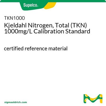 Kjeldahl Nitrogen, Total (TKN) 1000mg/L Calibration Standard certified reference material