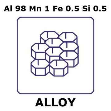 Aluminum alloy 3003 honeycomb, Al 98%/Mn 1%/Fe 0.5%/Si 0.5%, thickness 100&#160;mm, size 600 × 600&#160;mm, cell size 6.35&#160;mm