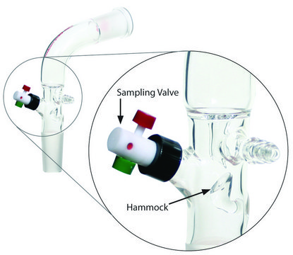 Aldrich&#174; distillate sampling adapter, with vacuum connection and PTFE valve Joints: ST/NS 29/32 (2)