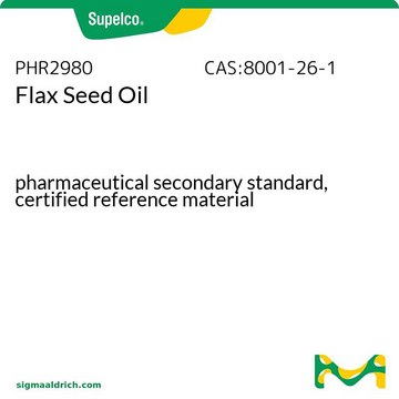 Flax Seed Oil pharmaceutical secondary standard, certified reference material