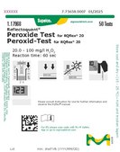 Peroxide Test reflectometric, 20.0-100 mg/L (H2O2), for use with REFLECTOQUANT®