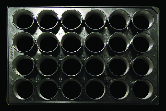 Nanofiber multiwell plate, with aligned nanofibers size 24&#160;wells