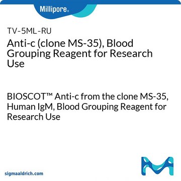 抗C抗体（克隆号MS-35），血型鉴定试剂，研究用 BIOSCOT&#8482; Anti-c from the clone MS-35, Human IgM, Blood Grouping Reagent for Research Use